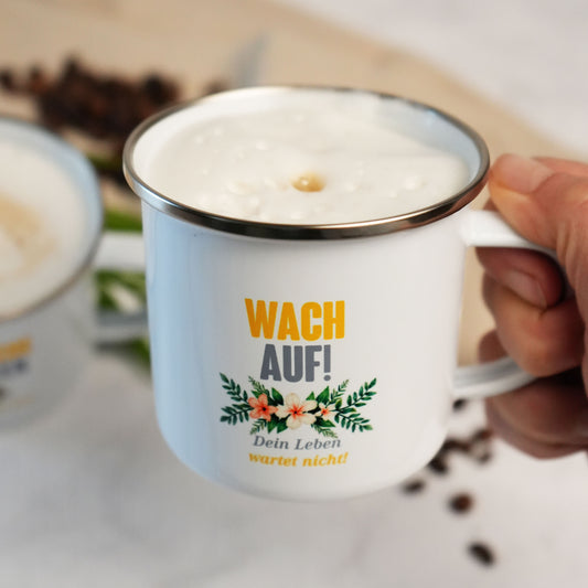 HEUTE ist mein bester Tag - Emaille-Tassen- 2er-Set