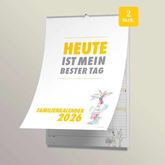 Familienkalender 2026 DIN A3 - 2er-Set