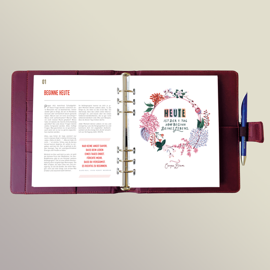 LETimer 2026 - Edle Ledermappe