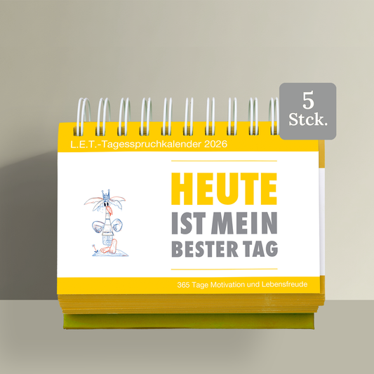Tagesspruchkalender 2026 - 5er-Set
