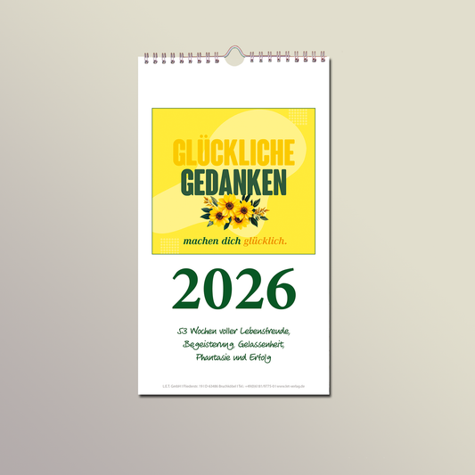 Wochenkalender 2026 mit 27 Postkarten