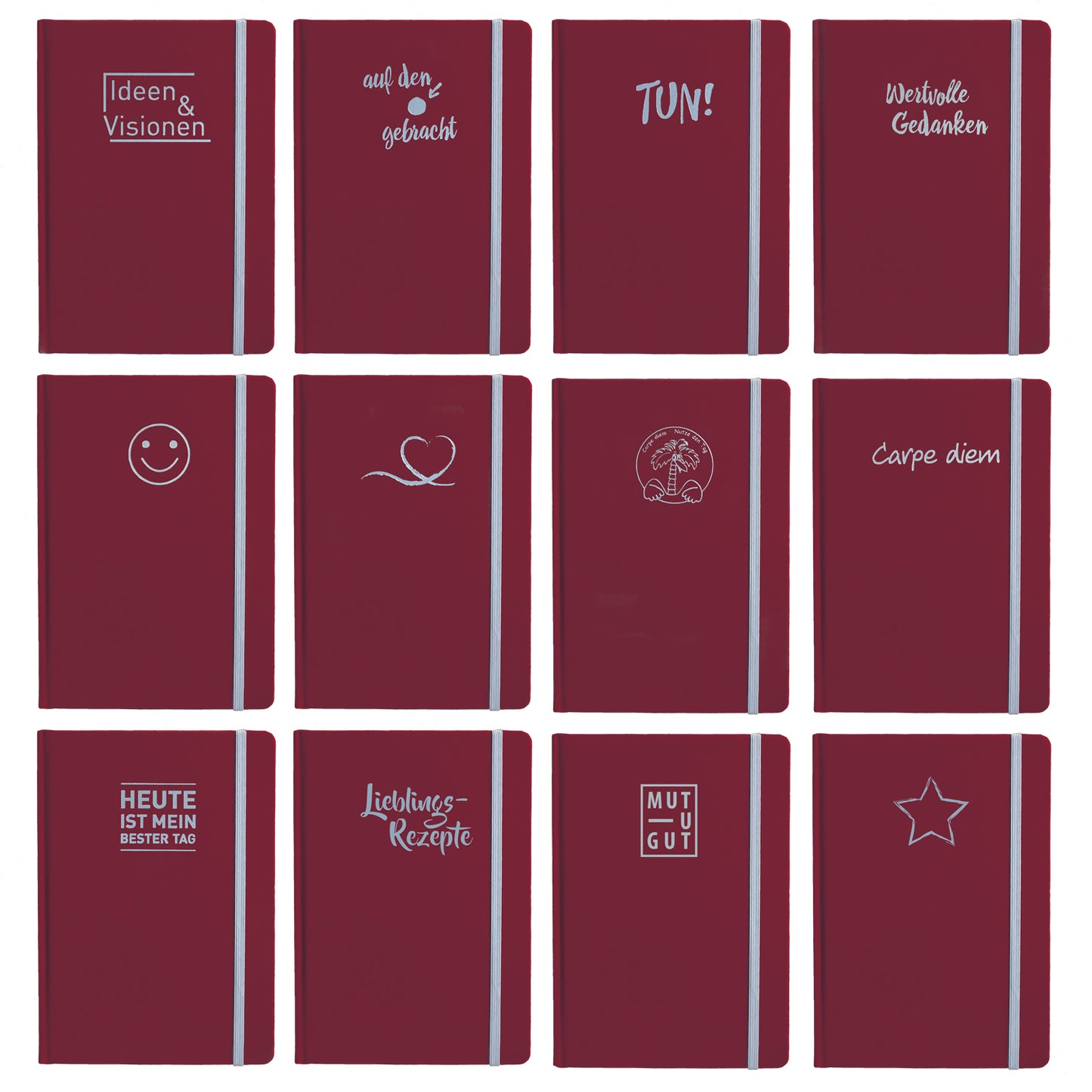 Notizbuch - rubinrot