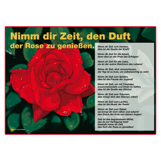 Poster „Nimm dir Zeit ...“