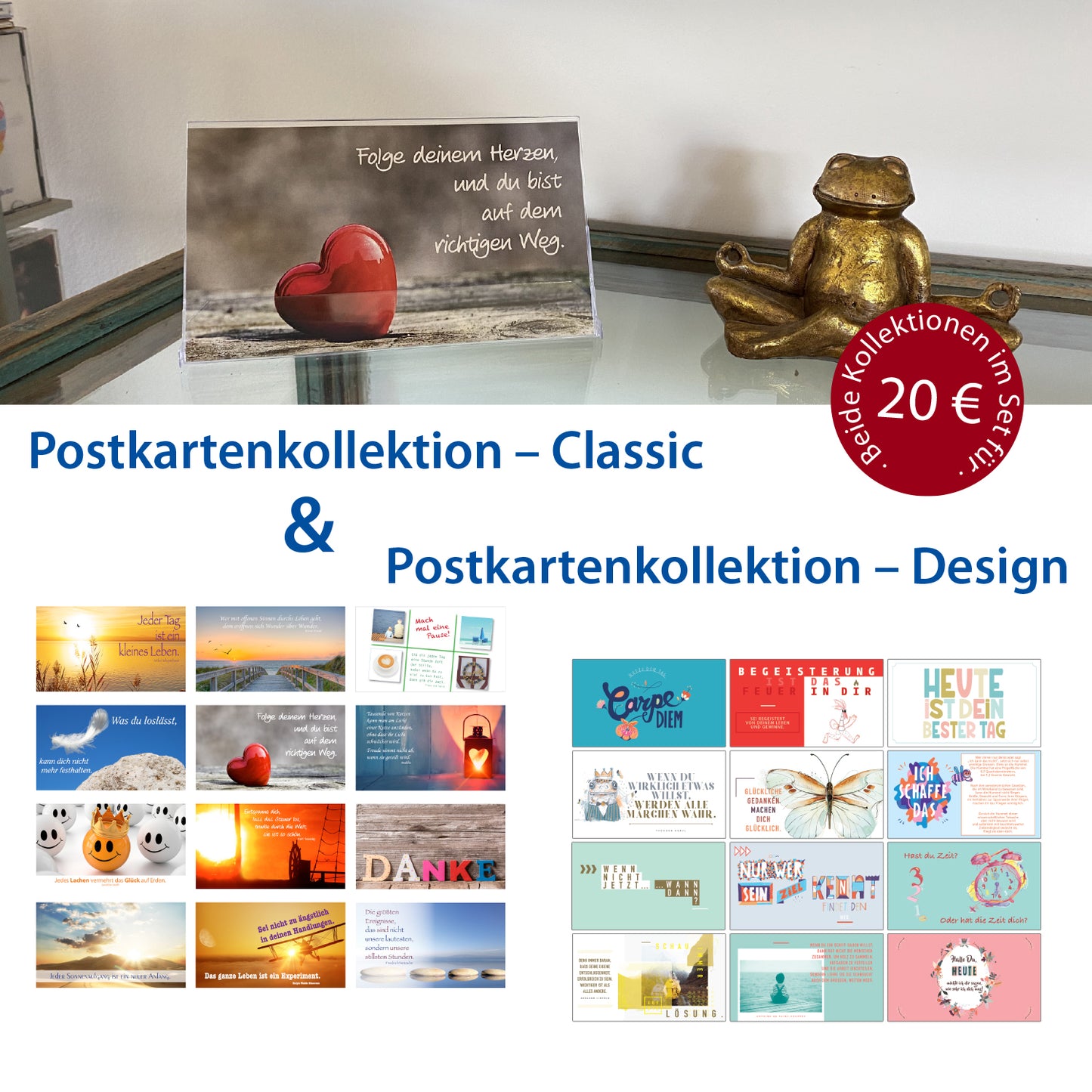 Postkartenkollektion - Classic & Design im Set