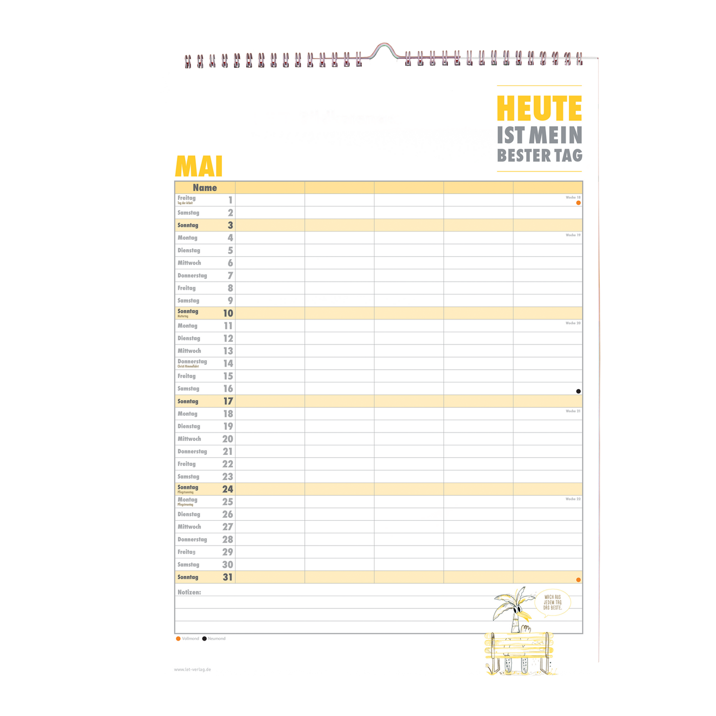 Familienkalender 2026 DIN A3