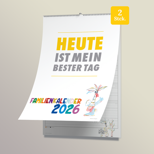 Familienkalender 2026 DIN A3 - 2er-Set