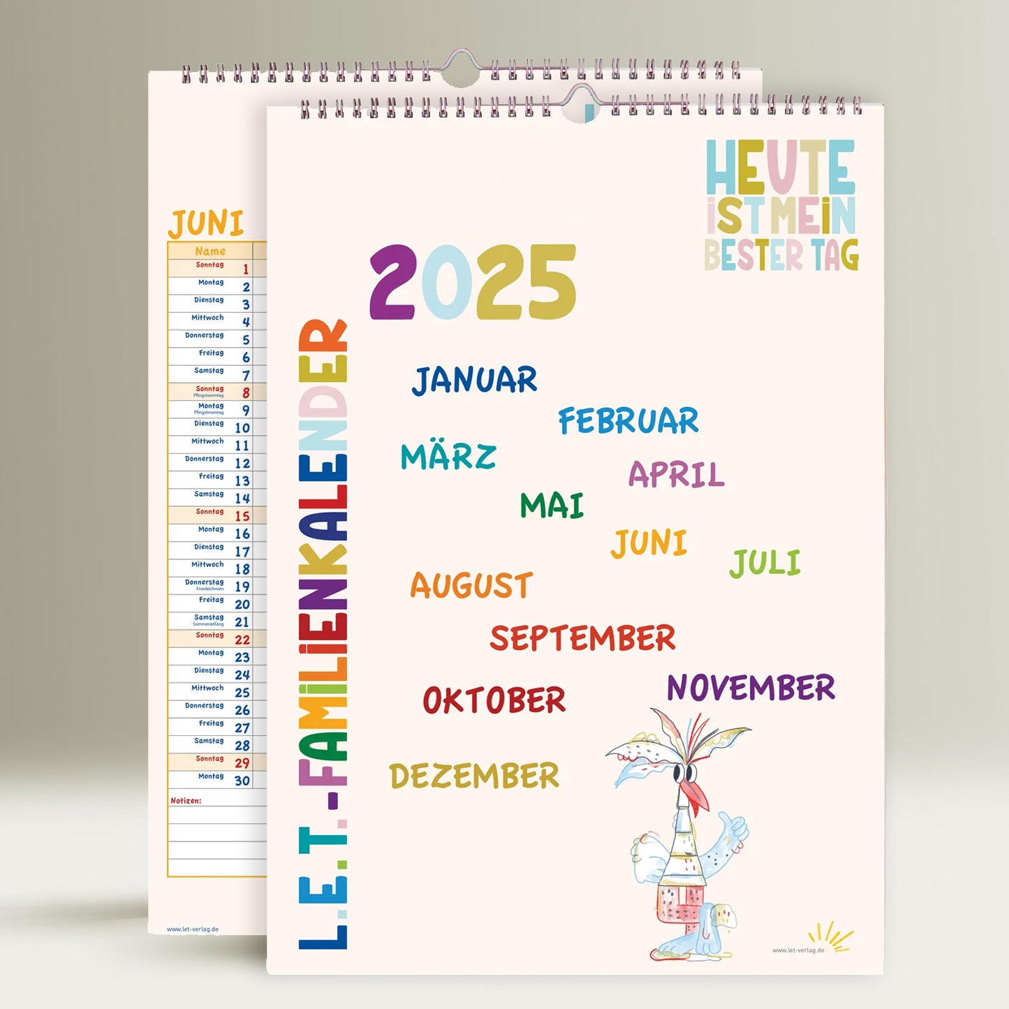 Familienkalender 2025 - 2er-Set