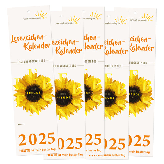 Lesezeichenkalender 2025 - 5er-Set