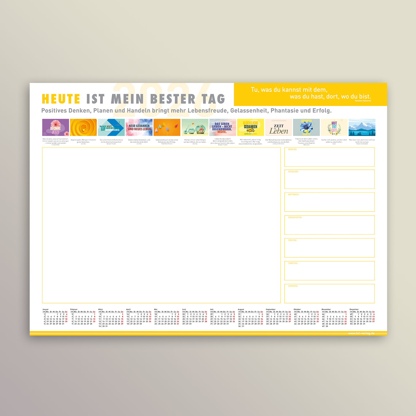 Schreibtischunterlage 2026