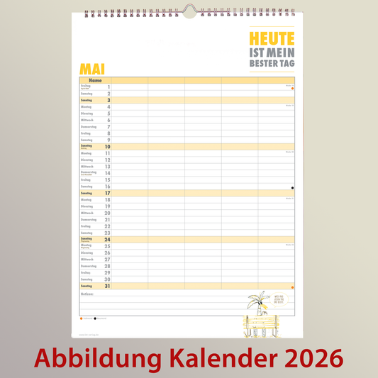 Familienkalender 2027 DIN A3