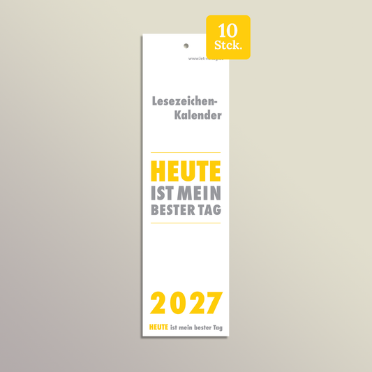 Lesezeichenkalender 2027 - 10er-Set