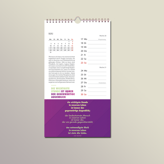 Wochenkalender mit 27 Postkarten