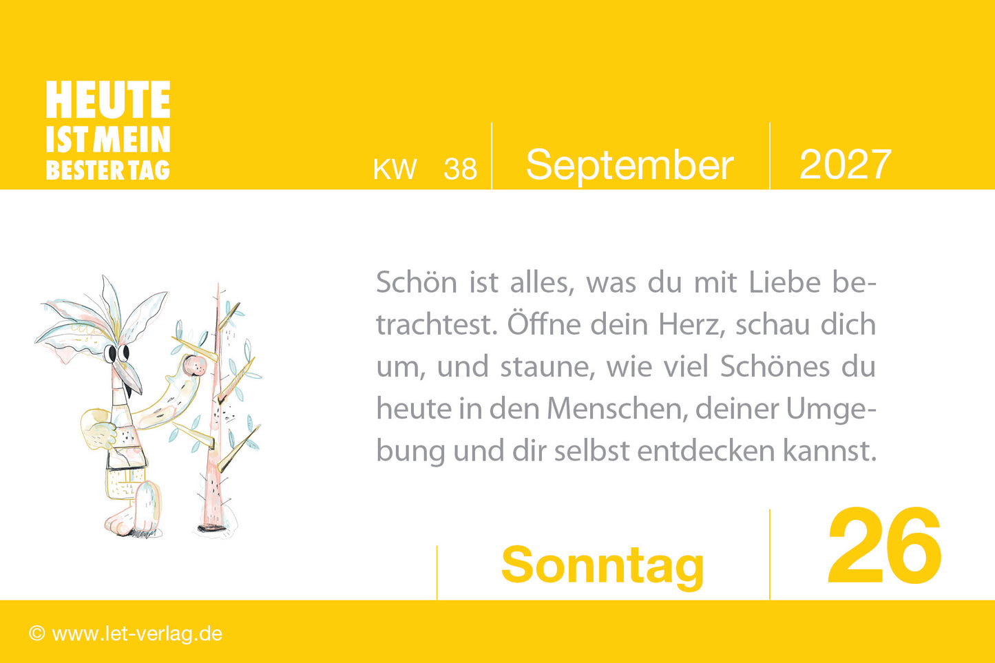 Tagesspruchkalender 2027